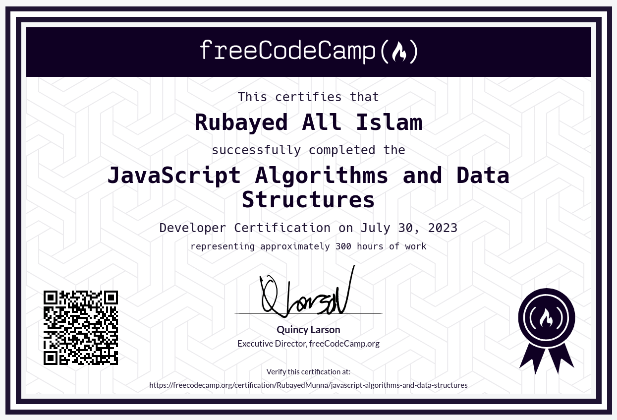 JavaScript Algorithms and Data Structures