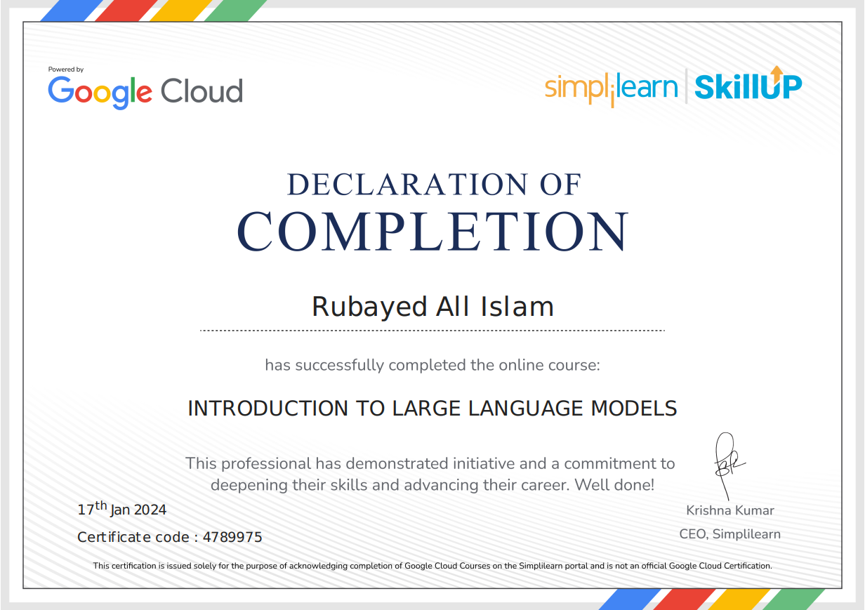 Introduction to Large Language Models